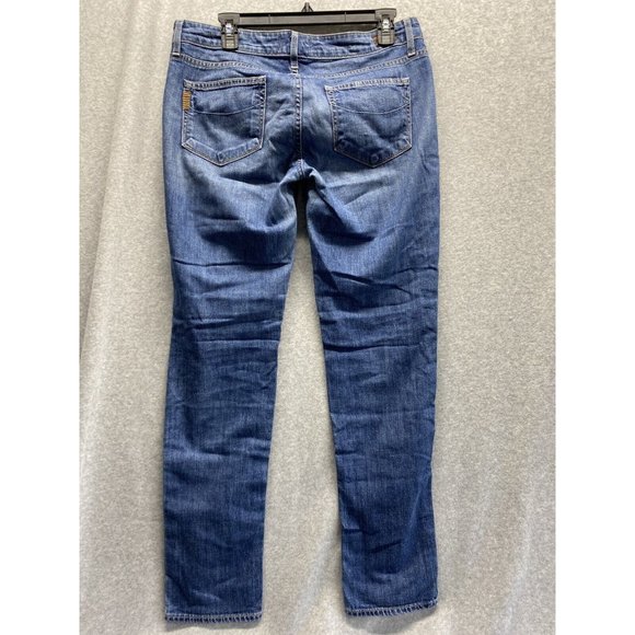 Paige Denim Co Jeans Womens Jimmy Jimmy Skinny Stretch Whiskered Blue Size 28 - Picture 2 of 8